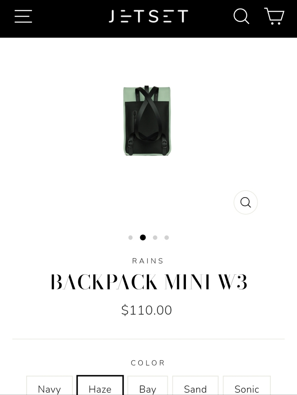*NWT* Rains Backpack Mini W3 - Haze - Picture 5 of 8